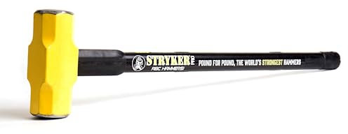 ABC Hammers StrykerPro PRO1030S 10 Pound Steel Sledge Hammer with 30 inch Steel Reinforced Rubber Handle