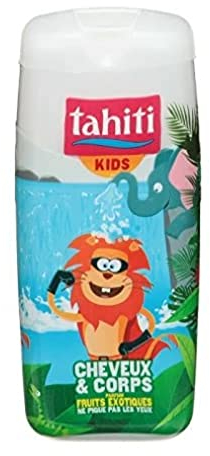 TAHITI - Gel doccia Tahiti Bambino - Frutta Esotica - Capelli e Corpo - PH neutro - Non pungere gli occhi - 300 ml