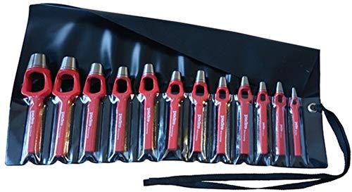 Henkellocheisensatz DIN 7200-A 14-tlg.Rolltasche