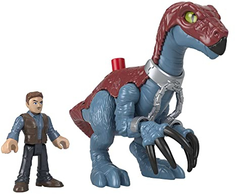 Fisher-Price Imaginext Jurassic World Therizinosaurus, Dinosaurio de Juguete, Regalo para niños +4 años (Mattel GVV63)
