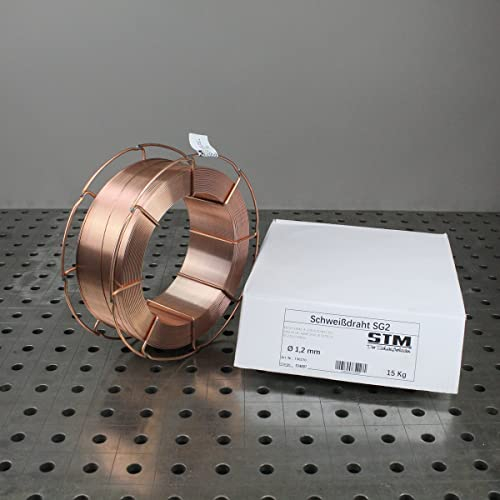 Schutzgas Schweißdraht Stahldraht SG2 1,2 mm CO2 G3Si1 MIG/MAG K300 (15 Kg)