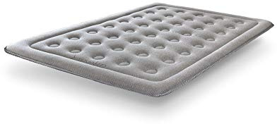 SonnoMATTRESS Topper Viscografeno Infiniti Grafeno Confort 150x200x4cm – Viscoelástica de grafeno efecto nube, termorregulador e ionizante, tejido Strech premium y sujeción apta para cualquier colchón