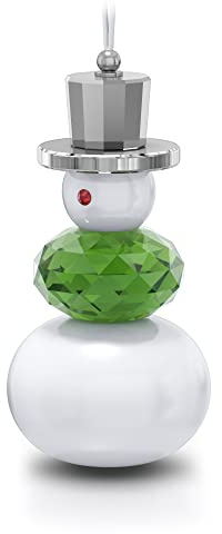 Swarovski Holiday Cheers Schneemann Ornament Kristall/Metall Mehrfarbig, Maße: 12,9cm x 2,6cm x 2,6cm, 5596388