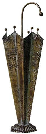 SENNIAN Regenschirmständer, Regenschirmfass, Regenschirmständer, Retro-Nostalgie-Metall-Vorratsbehälter Eingang Wohnzimmerdekoration 10,2 x 24,4 Zoll
