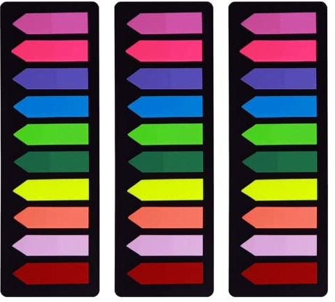 OWLKELA Klebezettel Pfeil 720 Stück, Haftstreifen,Klebezettel Pfeilflaggen-Tabs Selbstklebend, Haftnotizen zum Markieren und Hervorheben von Seiten, Schreibbar, Repositionierbar