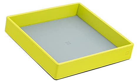 DUDU Taschenleerer aus Leder Bunt Design für den Eingang Ablageschale mit Geschenkbox Lime