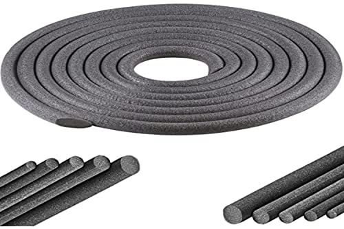 cyclingcolors nastro in schiuma PE isolante sigillante giunti guarnizione cordone riempi fughe tondo porta finestra isolamento acustico (Ø15mm x 10 metro)