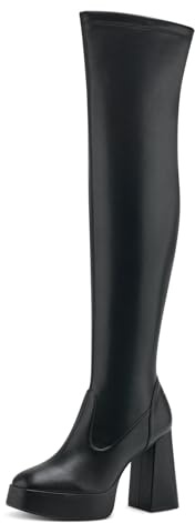 Tamaris Overknee 1-25513-41 Normal, black, 6 US