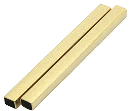 10 Stück DIY Messing Hohl Vierkantrohre, M4 x 30 mm, verwendet als Rohstoffe für handgefertigte Heimwerker.