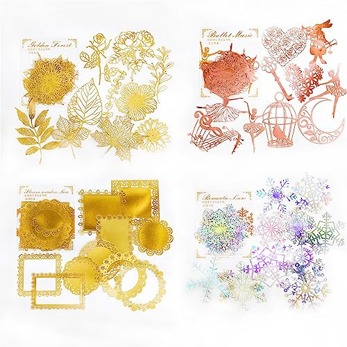 Carta Decorativa Vintage per Scrapbooking 40 Pezzi Carta Artistica Decorata per Scrapbooking Diario Etichette Regalo Album Fotografici