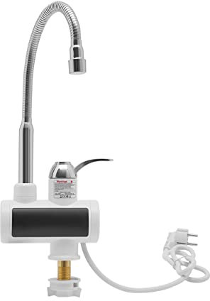 Robinet Électrique Сhauffe-Eau Instantané avec affichage de la température LED, Robinet Chauffant Instantanée 220V Robinet avec Chauffage 3000W, Électrique Chauffage Instantané pour cuisine