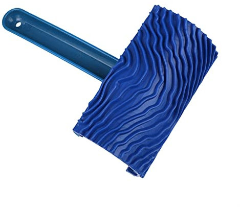 frattazzo per intonaco frattone in acciaio inox Cazzuola da puntatura Modello in legno Gomma fai da te con manico Pennello for venature del legno Strumento for dipingere Effetto venature del legno Str