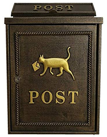 Cassetta postale per gatti Cassetta postale moderna residenziale per esterni con serratura a parete Cassetta postale esterna antiruggine verticale retrò classica Cassetta postale per pacchi e conse