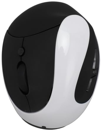 Elprico Mouse Ottico Ergonomico Verticale, Mouse Verticale Wireless DPI 2.4G Regolabile per Tablet PC Portatile (WHITE)