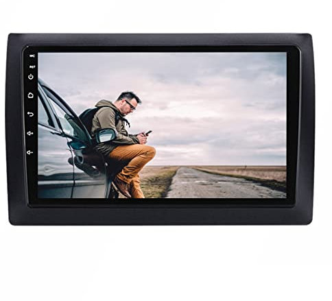 HYNMSM Android 11 Radio GPS para Coche estéreo para FI-AT Stilo 2002-2010 Monitor de 9 Pulgadas Radio Receptor de vídeo Radio de Coche Soporte Bluetooth Salida RCA Completa DVR Control del Volante (c