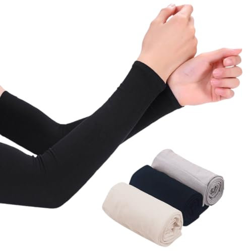 3 Paia Manicotti Pallavolo, Sleeves, Manicotti Braccia, Manicotti Ciclismo, Manicotto Braccio, Maniche Di Protezione Solare, Anti UV Protezione
