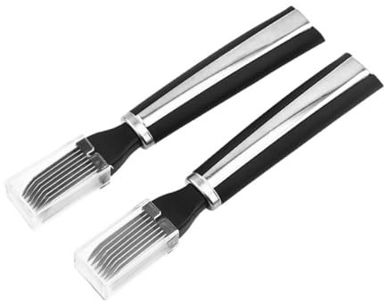 Cabilock 2piezas Cortador De Cebollas y De Herramienta Multifuncional Para Cocina Material De Inoxidable Cortes Rápidos y Precisos Funda Protectora Para Seguridad Uso