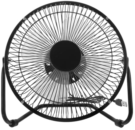 DIYEAH 360Degré Ventilateur De Bureau Silencieux USB Design Rétro Orientation Pour Ordinateur Portable Et Bureau