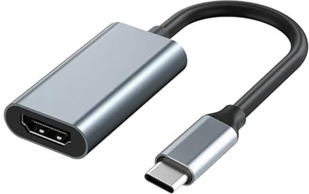 ASIRYVA 1 Pcs USB C to HDMI Adapter 4K@30Hz Output Cable, Type-C to HDMI, Compatible with MacBook, iPhone 16/15, iPad, Samsung Galaxy, Dell & More