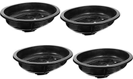 Toddmomy 4 Pièces Pots de Fleurs Plastique pour Bonsai Grands Pots de Jardinage Décoratifs pour Intérieur et Extérieur