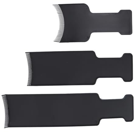 Healeved 3 pezzi Pettini per Colorazione Lunghi per Pettine per Parrucchieri e Domestico Protezione e Facile Medio Piccolo