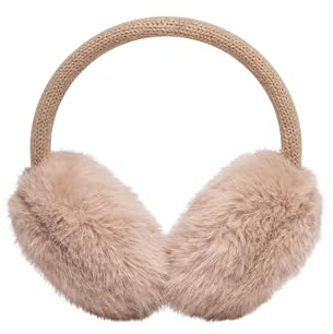 CODELLO Ohrenschützer Earmuffs aus weichem Teddy-Plüsch Farbe beige