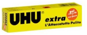 UHU extra 31 ml – selbstklebend und Klebstoffen (gelb)