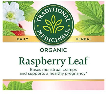 Traditional Medicinals Organic Raspberry Leaf Tea, 16 Tea Bags