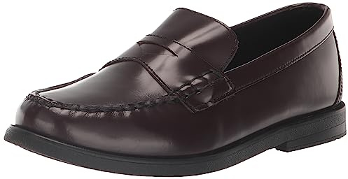 Florsheim Croquet Penny Jr Boys' Toddler-Youth Slip On, 1 M US Little Kid, Burgundy