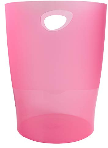 Corbeille à papier Ecobin Exacompta framboise