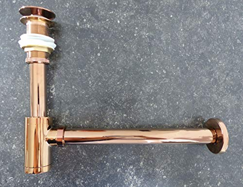 Nero Ablaufgarnitur ROSÉGOLD Ablauf Abfluss Siphon Dusche Waschbecken