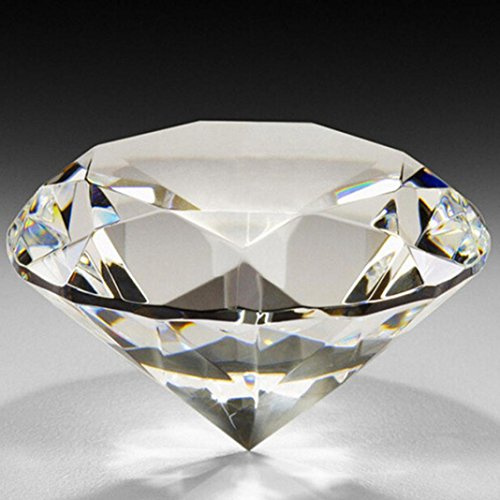 1Pc Clear Faceted Cut Glass Giant Artificial Ice Rock Diamond Crystals Jewelry Decor for Home Decoration Wedding Display Vase Fillers Table Scatter Arts Craft Favor