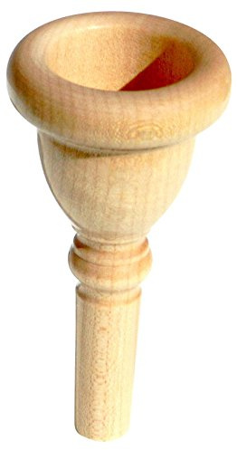 Rieger & Gräf TUB25 Ahorn Mundstück für Tuba (hochwertiges Mundstück für Tuba aus Ahornholz mit kleinem Kessel & 8,20 mm Lippenauflage, für Anfänger empfehlenswert)