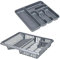 Large Silver Cutlery Tray + Silver Dish Drainer
