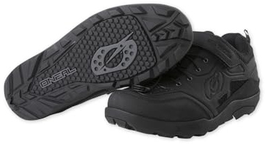 O'NEAL Traverse Flat Mountainbike Schuhe Vegan I MTB Downhill Freeride | Hoher Grip, perfekte Passform I MTB Schuhe Herren & Damen mit Mesh Belüftung I Schwarz I Größe 41