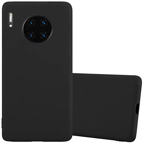 Cadorabo Hülle kompatibel mit Huawei Mate 30 PRO Schutzhülle TPU Silikon Case Candy Design Slim Kratzfest Weiche Gummi mit Rundumschutz Case Hülle für Huawei Mate 30 PRO in Schwarz
