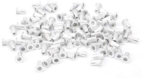 WJ-30045 M8 Zugnietmuttern Aluminium 100 Stk. M3 Flat Vertikale und Horizontale Nietmuttern Set