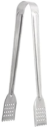 Froiny Stainless Steel Food Tongs Kitchen Utensils Buffet Cooking Tool Anti Heat Bread Clip Pastry Clamp Barbecue Kitchen Tongs Steel, 18cm