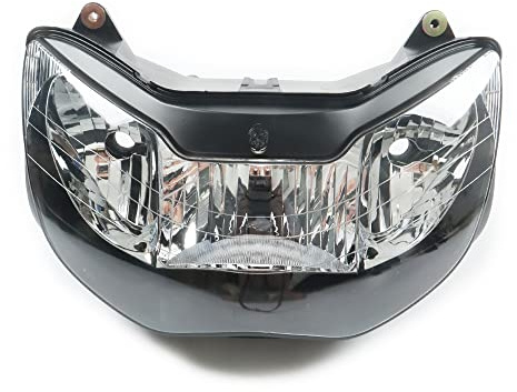 WYNMOTO Motorcycle Headlight Light Head Lamp Assembly Fit for Honda CBR900RR 929 2000 2001 CBR 900 RR CBR929RR 00 01 Motorbike Fairing Headlight Front Head Lamp Clear