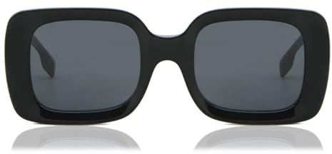 Burberry BE4327 DELILAH 397787 51 Damen Sonnenbrille, Glänzendes Schwarz, 51mm