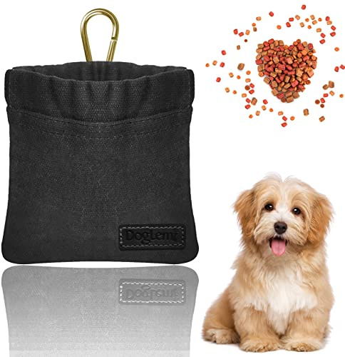 Sheryl&Rain Sac à Friandises pour Chien, Sac de Dressage pour Chien, Dog Treat Pouch Fermeture, Sac de Nourriture pour l'entraînement et l'éducation des Chiots - Récompenses Rapides, avec Carabiner