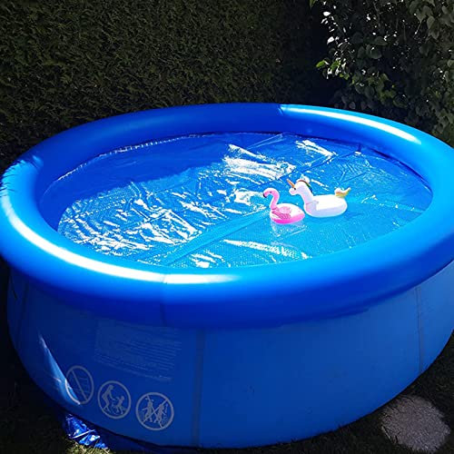 Solarplane Abdeckplane Pool Poolheizung Inground / Oberirdisch / Aufblasbare Rahmen Boden Schwimmbaddecke, Plus Size Welle Heizungsabdeckung / Blaue Solarabdeckung Plane Für Indoor Outdoor Round Pools