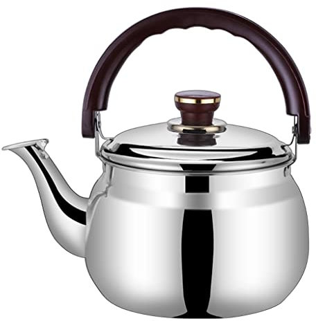 Hervidor de Agua Gas Hervidor Silbante De Acero Inoxidable, Tetera De Agua Hirviendo, Tetera, Tetera Silbante, Recordatorio De Pitido Hervidor de Agua Retro (Size : 7.2L)