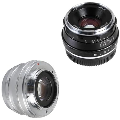 25 mm F1.8 Festbrennweite Objektiv manueller Fokus MF, for Fujifilm for X-Mount XH1 X-A12 3 5 XA10 XA20 XE3 XE2S XT10 XT20 XT2 X-Pro12 XM X-E123 (Color : for Fuji XF, Size : Black)