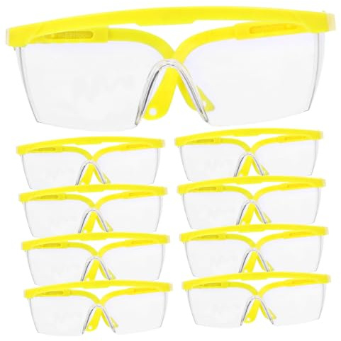 BUGUUYO 12piezas Gafas Antisalpicaduras Protectoras Ojos y Lente Prueba De Polvo y Viento Para Actividades Al Aire y Protección Contra Salpicaduras