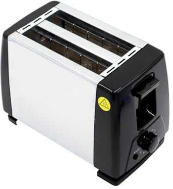 Generic TOSTADORA PAN DE MOLDE 2 REBANADAS 700W CUERPO ALUMINIO LATERALES ACERO INOXIDABLE CONTROL TOSTADO BANDEJA RECOGE MIGAS 3324
