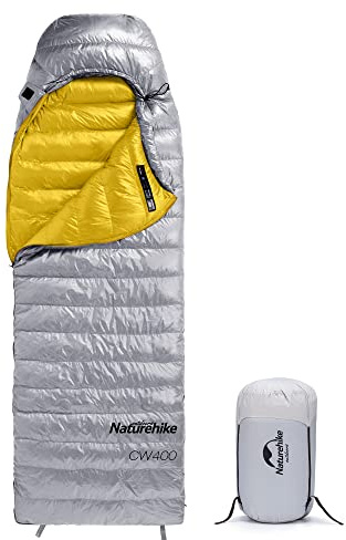 Naturehike Schlafsack 4 Jahreszeiten Mumienschlafsack Winter Wasserabweisend Schlafsack kleines Packmaß Schlafsäcke für Outdoor, Reise, Zelten, Camping oder Indoor
