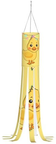 Cartoon-Ente SamLng Halloween-Windsack – gruselige Geister-Druck-Dekorationen, perfekt für Hof, Terrasse und Garten