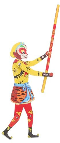 Abaodam Vintage Holz Schattenpuppen Spielzeug Traditionelles Chinesisches Für Handgefertigt Für Puppentheater Und Kreative Bastelstunden