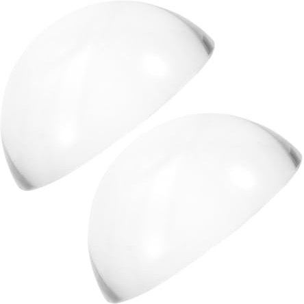 TOPPERFUN 2stücke Glas Halbkuppel Briefbeschwerer Kalligraphie Papiergewicht Stabiles Pressen Für Stoff Und Papier Glatte Oberfläche Dekoratives Calligraphy Werkzeug Für Büro Und Handwerk